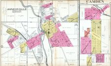 Jonesville, Camden, Hillsdale County 1916 Published by Ogle